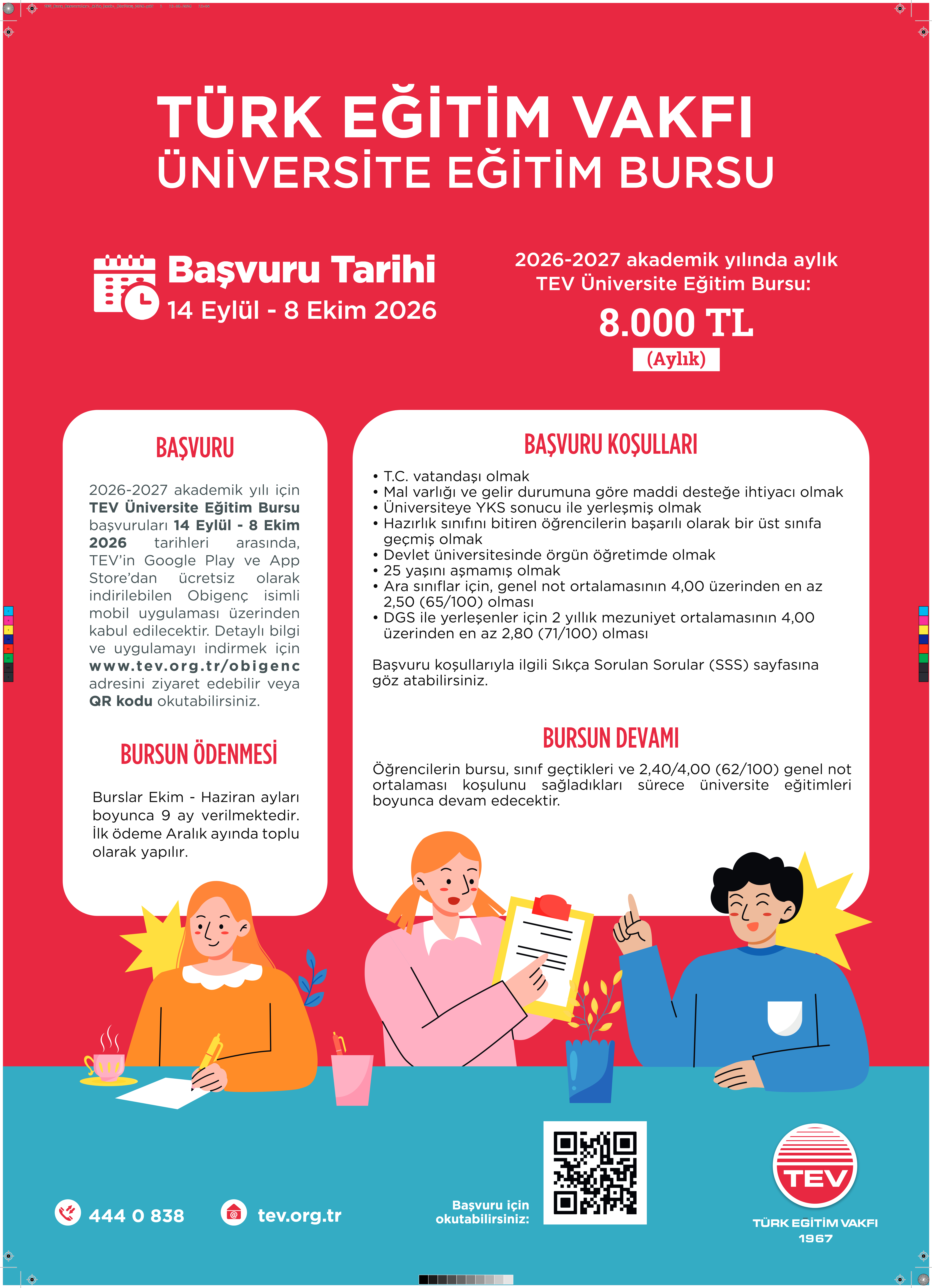 Türk Eğitim Vakfı Burs Duyurusu